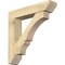 Ekena Millwork Balboa Slat Rough Sawn Bracket w/ Offset Brace, Douglas Fir, 8"W x 38"D x 38"H BKT0806X38X38BOA06RDF - alternate 1
